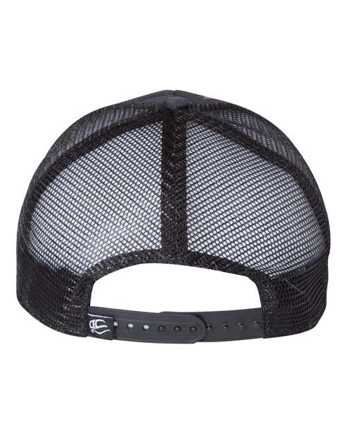 Outdoor Cap black debossed stars and stripes hat