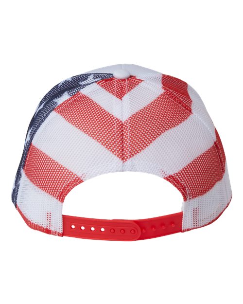 Kati white printed American mesh trucker hat