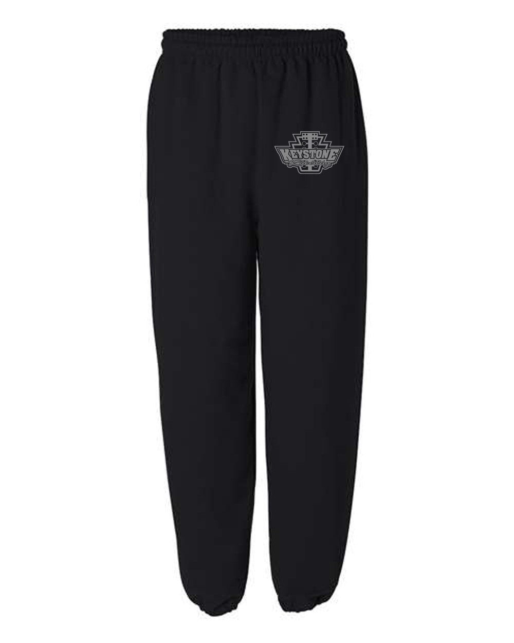 Keystone Raceway Park Black Sweatpants with Gray logo