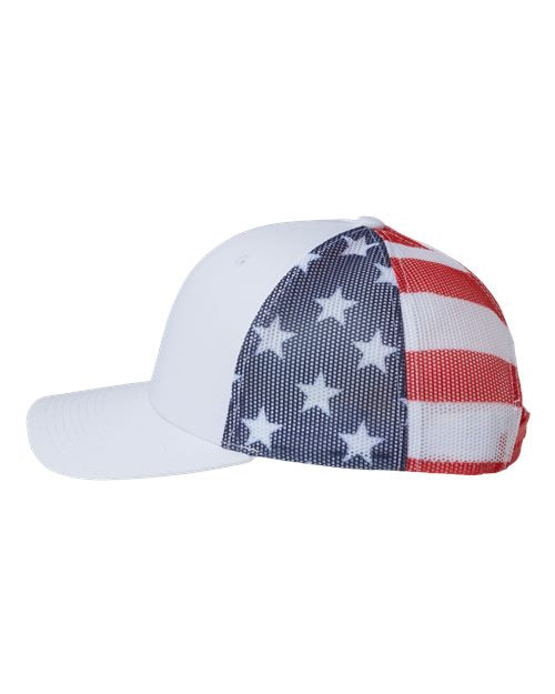 Kati white printed American mesh trucker hat