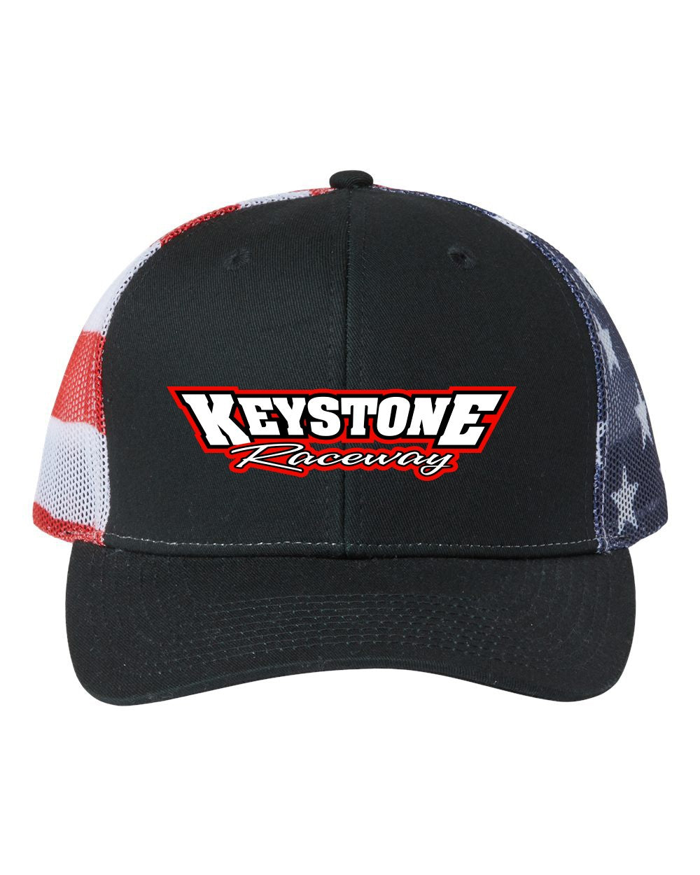 Kati black printed American mesh trucker hat