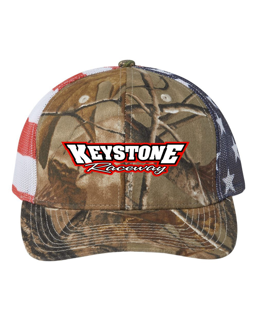 Kati camo printed American mesh trucker hat