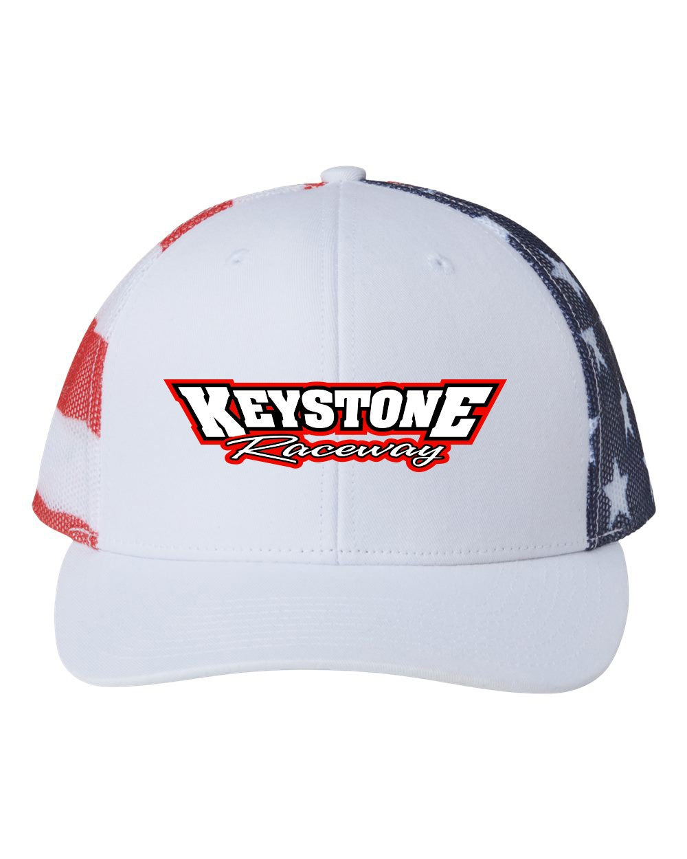 Kati white printed American mesh trucker hat