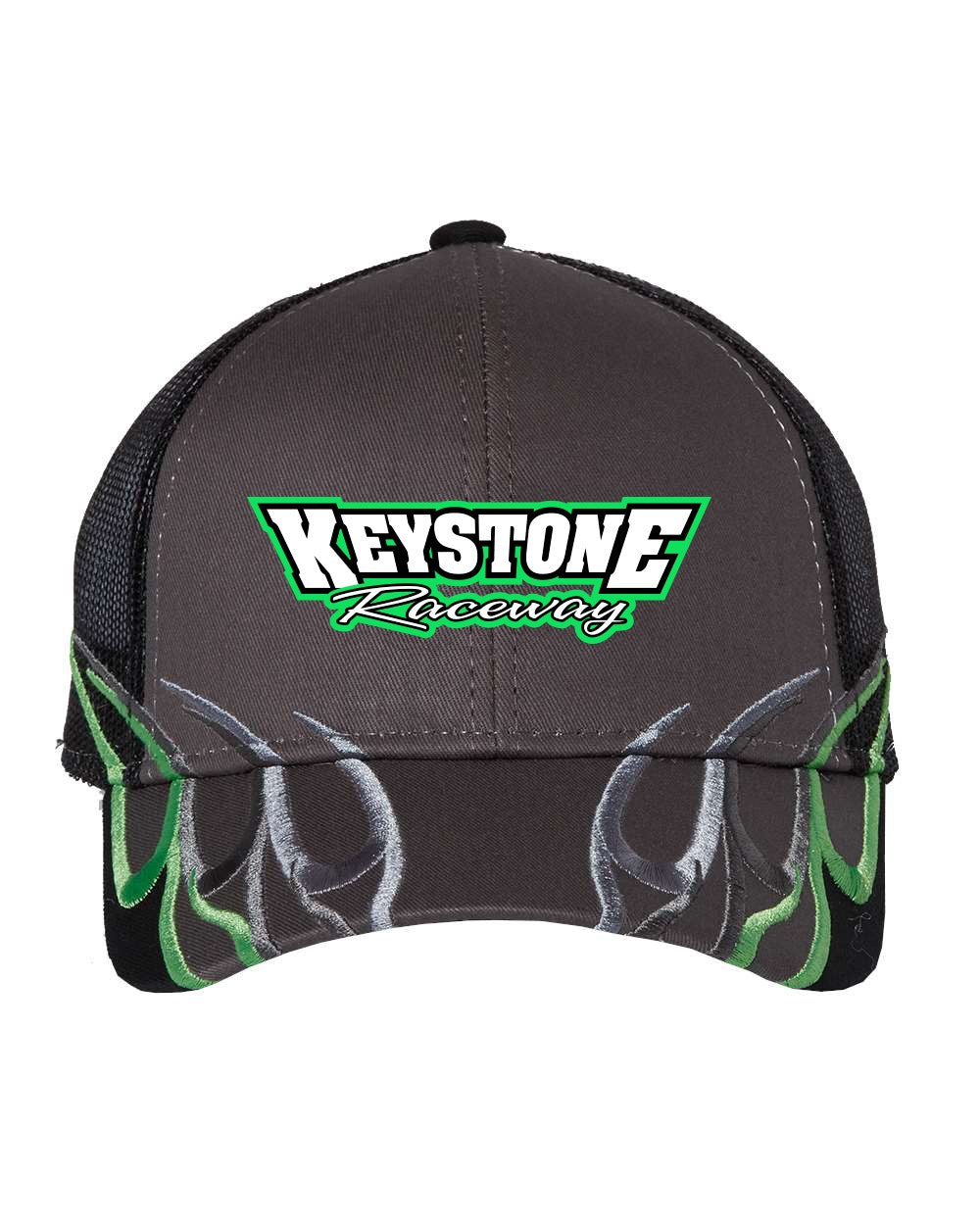 Outdoor Cap green flame hat