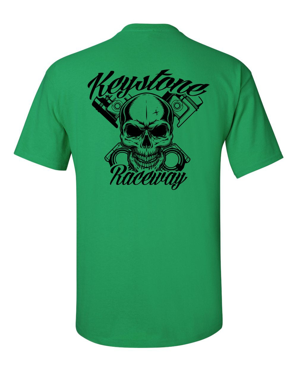 Keystone Raceway Skull T-Shirt Black logo