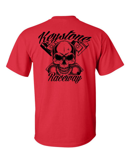 Keystone Raceway Skull T-Shirt Black logo