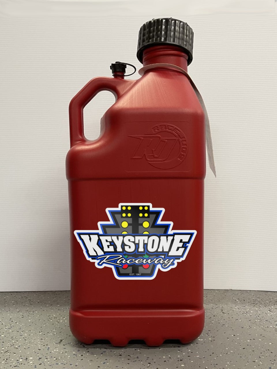 Red Keystone Raceway utility Jug