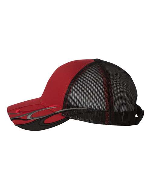 Outdoor Cap red flame hat