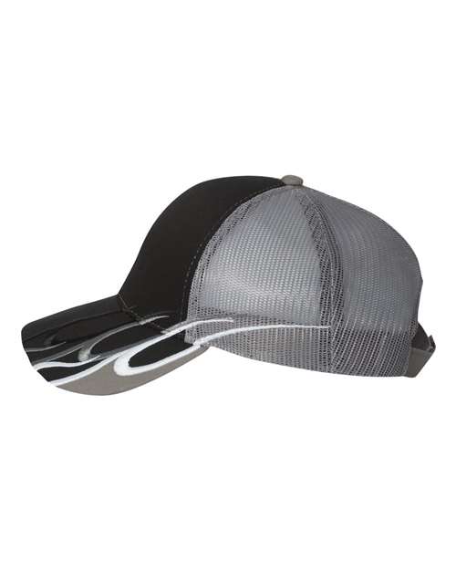 Outdoor Cap black flame hat