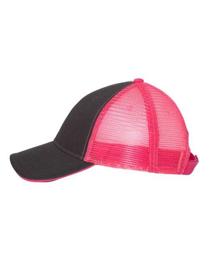 Valucap Pink Sandwich Trucker hat