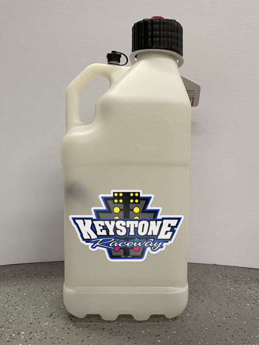 White Keystone Raceway Utility Jug