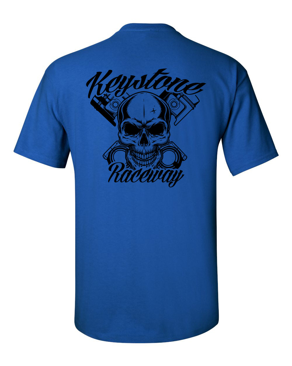 Keystone Raceway Skull T-Shirt Black logo